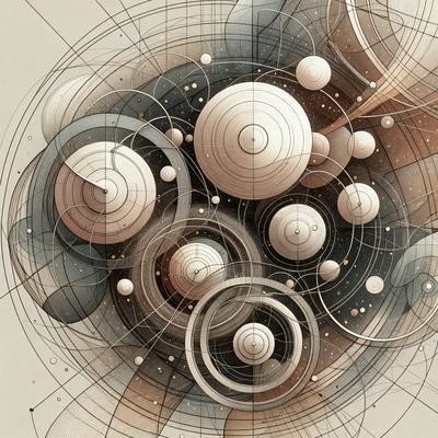 The primary subject of the image is a collection of variously shaped and colored balls, which are arranged in a visually appealing manner. The setting is a space with a backdrop of stars, giving the scene a celestial and artistic feel. The visual style is a combination of digital art and illustration, with the balls appearing to be drawn and colored in a vibrant and dynamic manner. The colors and mood of the image are lively and energetic, with the balls' various colors and the stars'